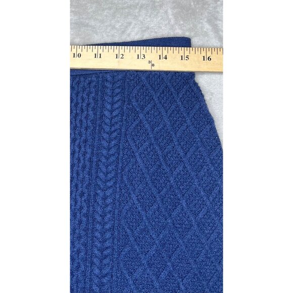 Lilly Pulitzer Womens Blue Textured Knit Skirt 44% Viscose  Size Large - Picture 5 of 8